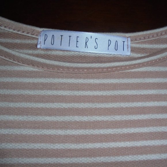 Tunic Blouse 'Potter'sPot' Short Sleeve Top Knit Lightweight T-Shirt Summer - Picture 4 of 8